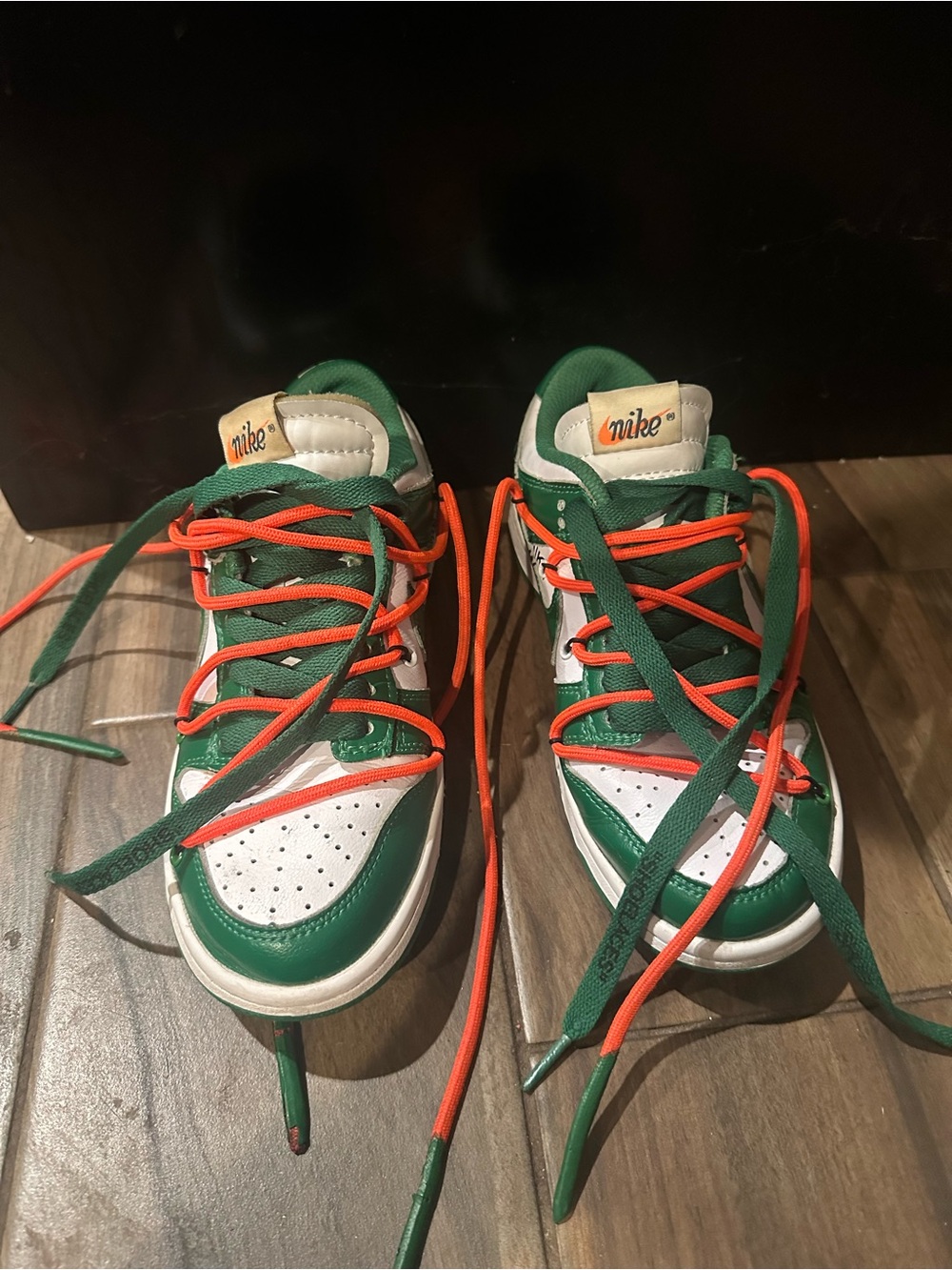 Nike dunk low Off-White pine Green women’s (UNISEX) Sz. 6.5